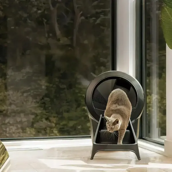 Prístupové schodíky s rampou pre automatické WC Litter Robot 4 - černá