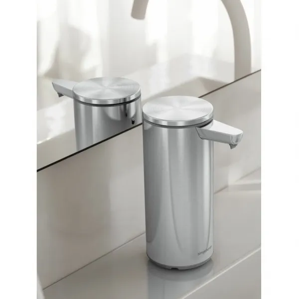 Simplehuman 266ml - kefovaná oceľ - Bezdotykový dávkovač mýdla