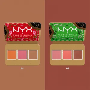 NYX Professional Makeup Holiday Buttermelt paletka na tvár odtieň Light/Medium 3x4 g