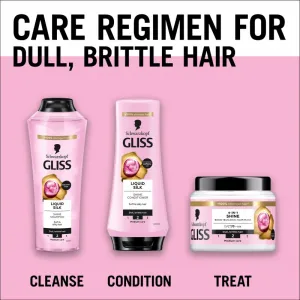 Schwarzkopf Gliss Liquid Silk regeneračný balzam pre posilnenie a lesk vlasov 200 ml