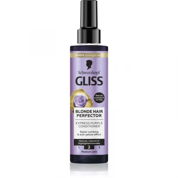Schwarzkopf Gliss kondicionér - Blonde Hair Perfector Express Purple Conditioner