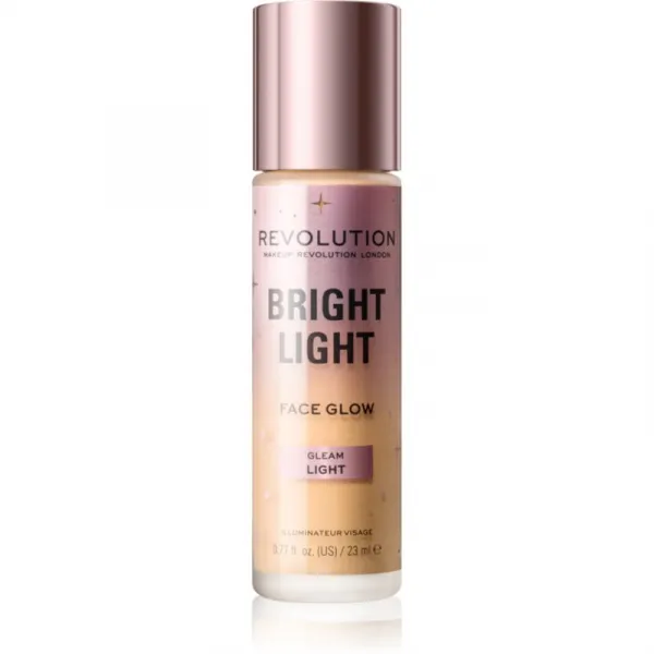 Makeup Revolution Bright Light rozjasňujúci tónovací fluid odtieň Gleam Light 23 ml
