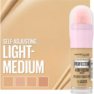 MAYBELLINE NEW YORK Instant Perfector 4-in-1 rozjasňujúci make-up pre prirodzený vzhľad odtieň 1.5 Light Medium 20 ml