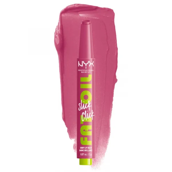 NYX Professional Makeup Fat Oil Slick Click tónovací balzam na pery odtieň 07 DM Me 2 g
