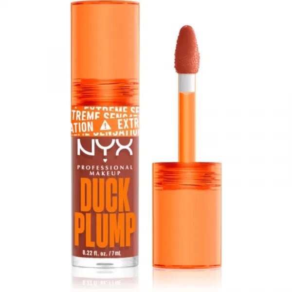 NYX Professional Makeup Duck Plump lesk na pery so zväčšujúcim efektom odtieň 05 Brown Applause 7 ml