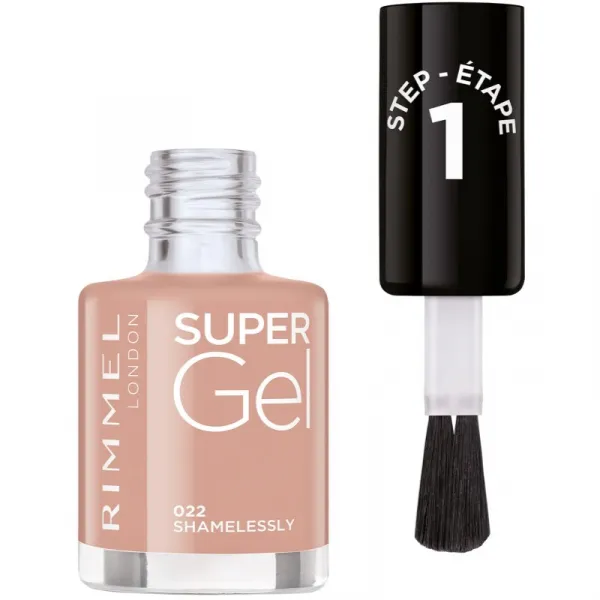 Rimmel Super Gel gélový lak na nechty bez použitia UV/LED lampy odtieň 022 Shamelessly 12 ml