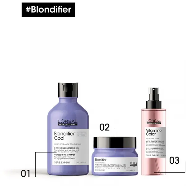 L’Oréal Professionnel Serie Expert Blondifier regeneračná a obnovujúca maska pre blond a melírované vlasy 250 ml