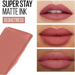 MAYBELLINE NEW YORK SuperStay Matte Ink matný tekutý rúž pre dlhotrvajúci efekt odtieň 65 Seductress 5 ml