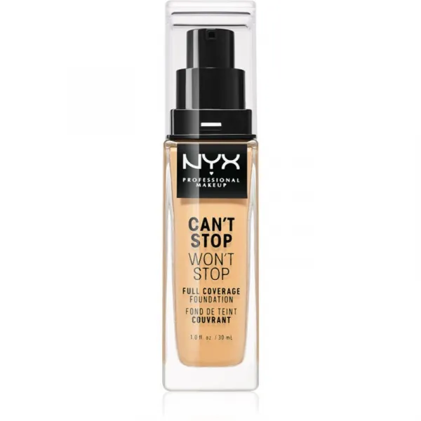 NYX Professional Makeup tekutý make-up - Can't Stop Won't Stop Full Coverage Foundation - Buff