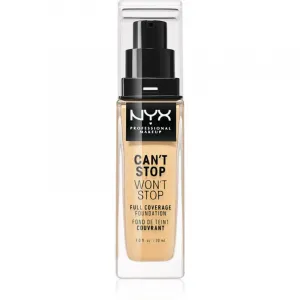 NYX Professional Makeup tekutý make-up - Can't Stop Won't Stop Full Coverage Foundation - True Beige