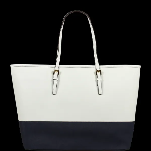 Michael Kors Travel Tote WHT/Navy