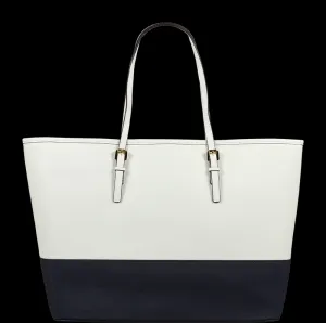 Michael Kors Travel Tote WHT/Navy