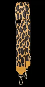 NovaKabelka.sk Látkový prídavný popruh leopardo giallo