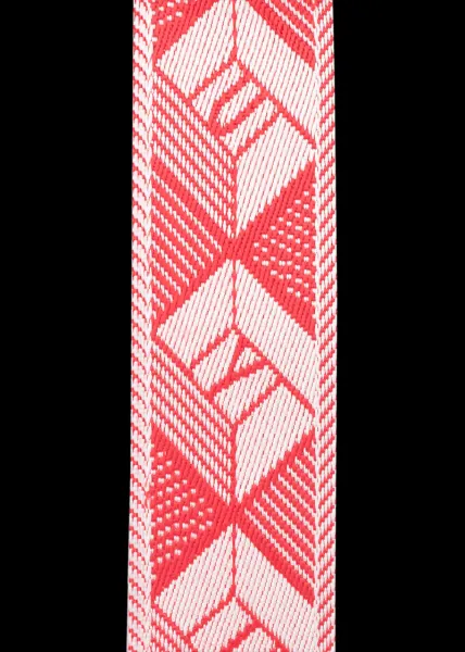 NovaKabelka.sk Látkový prídavný popruh geometrico rosso argento
