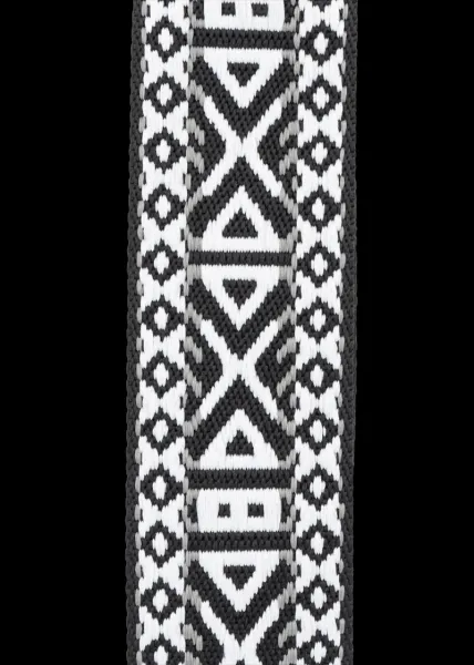 NovaKabelka.sk Látkový prídavný  popruh ornamento nero argento