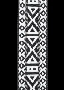 NovaKabelka.sk Látkový prídavný  popruh ornamento nero argento