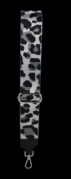 NovaKabelka.sk Látkový prídavný popruh leopardo bianco nero