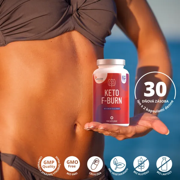 Essentials Keto F-Burn vysoká dávka – Vegan, 60 kapsúl