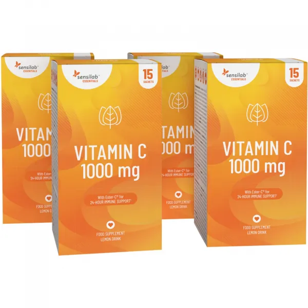 Vitamín C vysoká dávka 1000 mg – Vegan, 60 vrecúšok