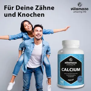 Vápnik 400 mg vysoká dávka, 180 vegánskych tabliet