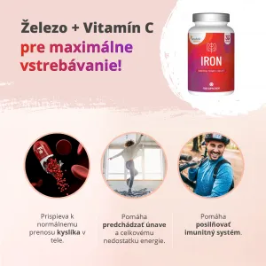 Essentials Železo vysoká dávka – Vegan, 60 kapsúl