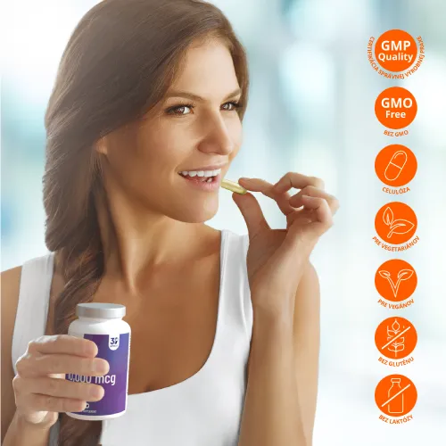 Essentials Biotín vysoká dávka 10 000 mcg – Vegan, 30 kapsúl