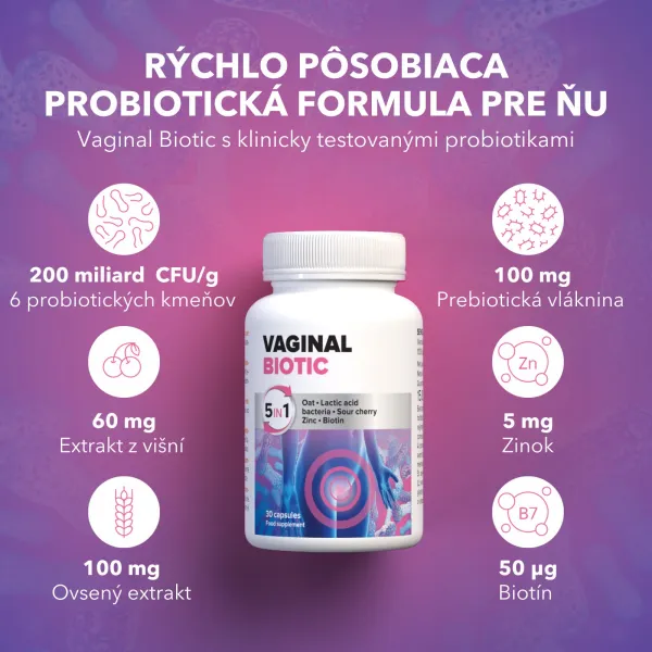 Vaginal Biotic - účinné probiotikum pre ženy