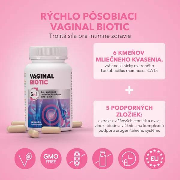 Vaginal Biotic - účinné probiotikum pre ženy