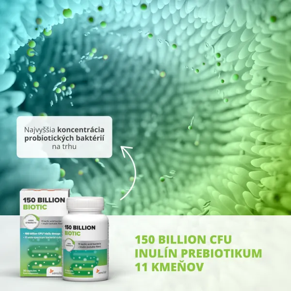 150 Billion Biotic - najvyššia koncentrácia pre zdravie čriev