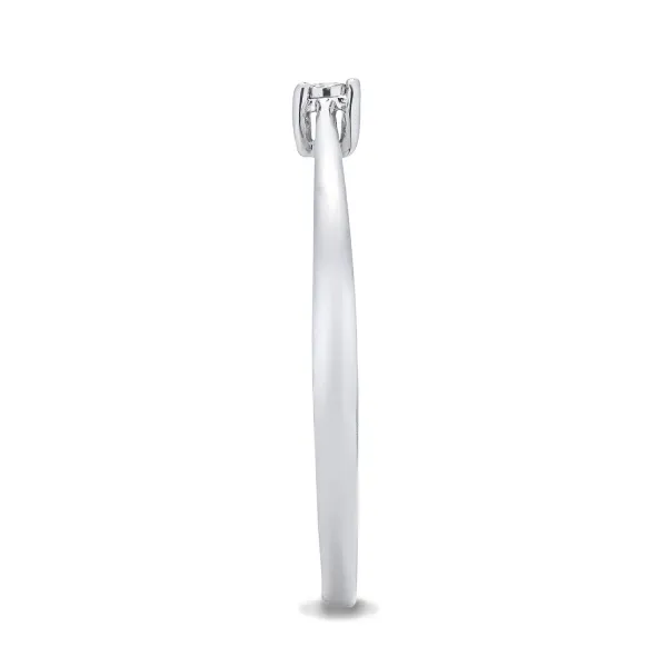 Blink-Blink Zásnubný prsteň z bieleho zlata 0.02 ct1180BDG