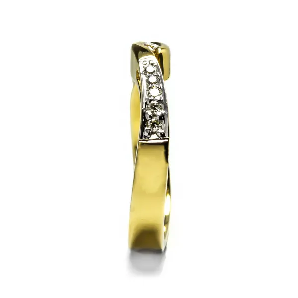 Blink-Blink Zásnubný prsteň zo žltého zlata s diamantom 0.12 ct1334ZDG