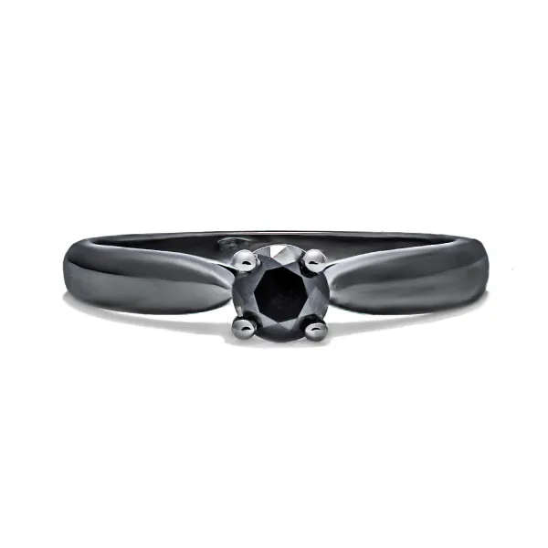 Blink-Blink Diamantový zlatý prsteň v čiernej farbe 0.51 ct1121CDG