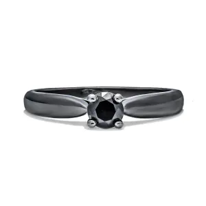 Blink-Blink Diamantový zlatý prsteň v čiernej farbe 0.51 ct1121CDG