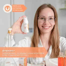 SUPERDEFENSE+ ochranný hydratačný krém s SPF 20 na všetky typy pleti (Tripeptide - 5 & Antioxidants)