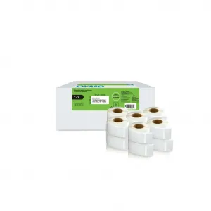 Dymo papierové štítky 54mm x 25mm, biele, pre spiatočnú adresu, 12 x 500 ks, 2177563 2177563