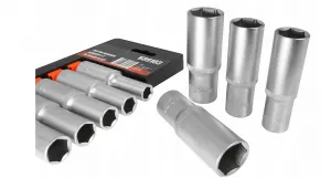 VERKE Sada dlhých nadstavcov 1/2" 10-24 mm 10kusov