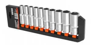 VERKE Sada dlhých nadstavcov 1/2" 10-24 mm 10kusov