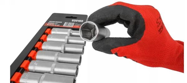 VERKE Sada dlhých nadstavcov 1/2" 10-24 mm 10kusov
