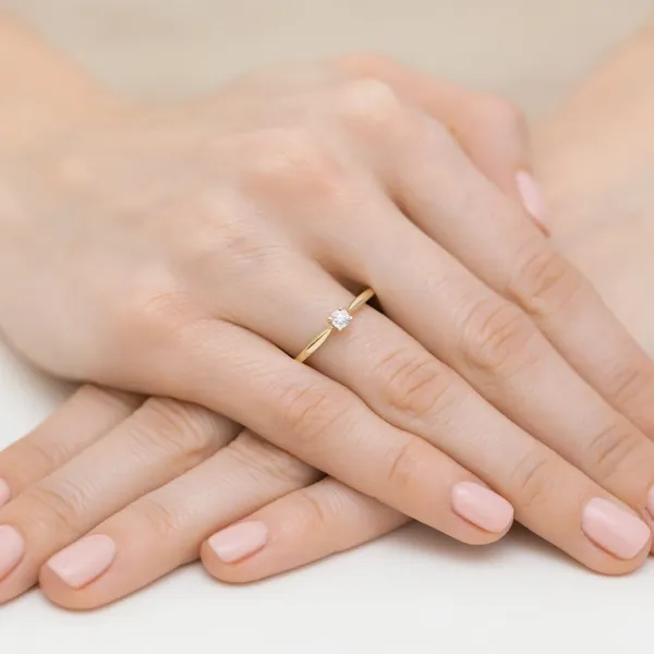 Blink-Blink Zásnubný prsteň s diamantom 0.03 ct1194ZDB
