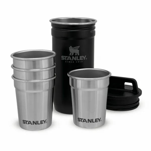STANLEY set 4ks panákov v puzdre zelená