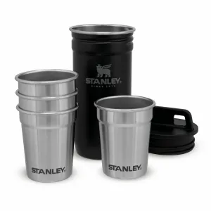 STANLEY set 4ks panákov v puzdre zelená
