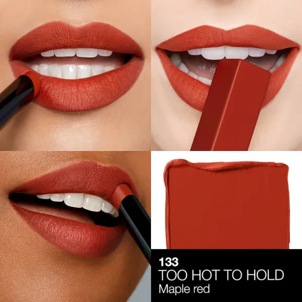 NARS Powermatte Lipstick dlhotrvajúci rúž s matným efektom odtieň Too Hot To Hold 1,5 g