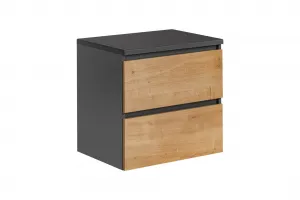 Comad Závesná skrinka pod umývadlo Monako 820 2S 60 cm šedá/dub hamilton