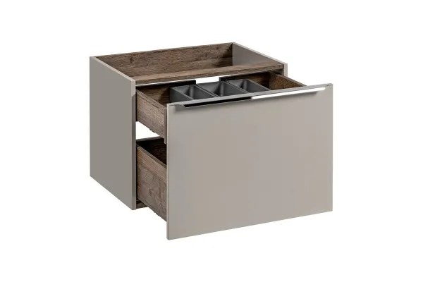 Comad Závesná skrinka Santa Fe s doskou 60 cm taupe/dub santa fe vintage