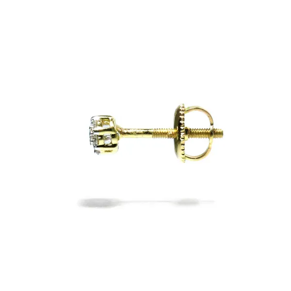 Blink-Blink Decentné diamantové náušnice žlté zlato 0.15 ct3085ZDG