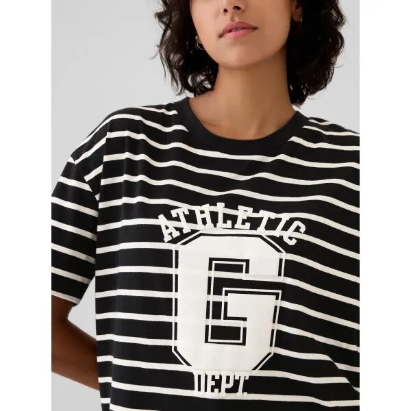 GAP FRCH SS ORGANIC VINTAGE Dámske tričko, čierna, veľkosť