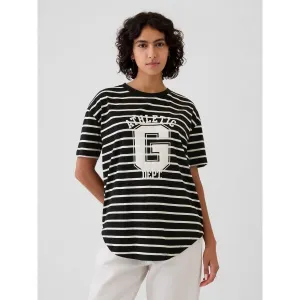 GAP FRCH SS ORGANIC VINTAGE Dámske tričko, čierna, veľkosť