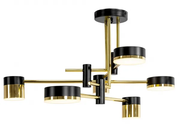 TooLight Stropné svietidlo LED APP1002-6C čiernozlaté