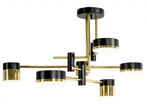 TooLight Stropné svietidlo LED APP1002-6C čiernozlaté