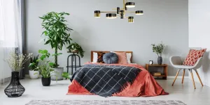 TooLight Stropné svietidlo LED APP1002-6C čiernozlaté